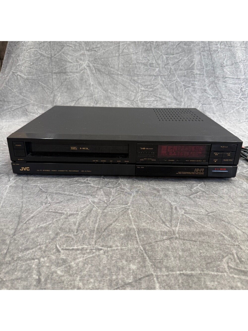 JVC VHS Black HR-D750U Hi-Hi VCR Video Cassette NO REMOTE
